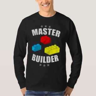 Erstaunlicher Meister Erbauer Vintage-Blöcke Bauen T-Shirt