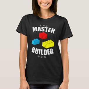 Erstaunlicher Meister Erbauer Vintage-Blöcke Bauen T-Shirt