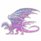Erstaunlicher Mosaik-Drache Aufkleber (Vorderseite)