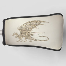 Erstaunlicher Mosaik-Drache Golden
