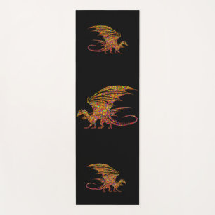 Erstaunlicher Mosaik-Drache Yogamatte