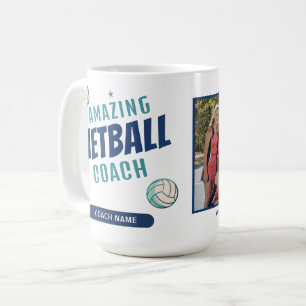 Erstaunlicher Netball-Trainer Personalisierter Nam Kaffeetasse