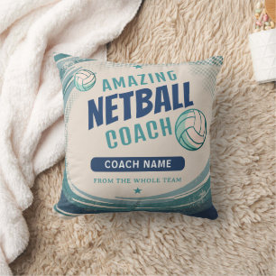 Erstaunlicher Netball-Trainer Personalisierter Nam Kissen