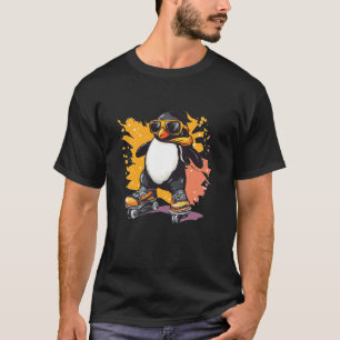 Erstaunlicher Pinguin auf Rädern für ein lustiges T-Shirt
