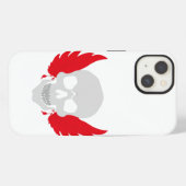 erstaunlicher Schädel mit Flügel iPhone Hülle (Rückseite (Horizontal))