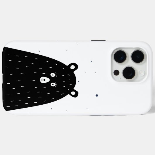 Erstaunlicher schwarzer Cartoon Panda Case-Mate iPhone Hülle (Rückseite (Horizontal))