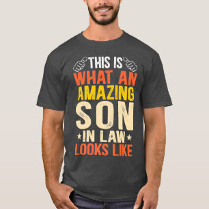 Erstaunlicher Schwiegersohn Lustige Familie Eheman T-Shirt