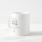 Erstaunlicher Sicherheits-Trainer Schwer Zu Finden Kaffeetasse (Vorderseite Links)