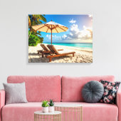 Erstaunlicher Strand Leinwanddruck (Insitu (Wohnzimmer))