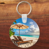 Erstaunlicher Strand Schlüsselanhänger (Vorderseite)