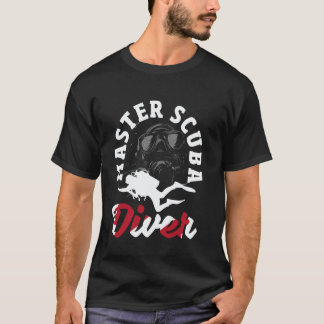 Erstaunlicher Tauchmeister Scuba-Taucher unten T-Shirt