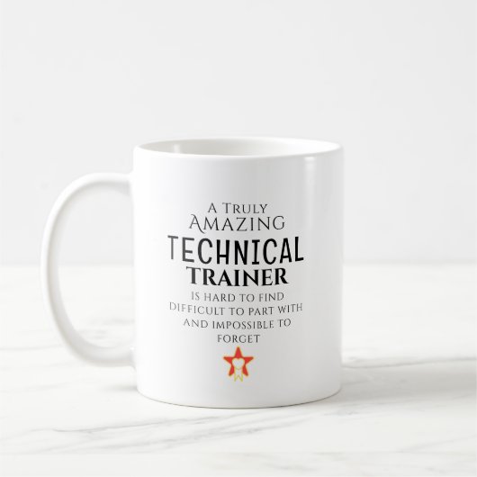 Erstaunlicher Technischer Ausbilder Schwer Zu Find Kaffeetasse (Links)