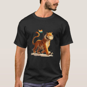 Erstaunlicher Tiger für indische Farben und Katzen T-Shirt