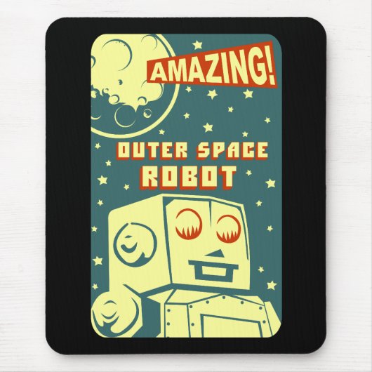 Erstaunlicher Weltraumroboter Mousepad (Vorne)