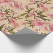 Erstaunliches Blumenmuster Geschenkpapier (Ecke)