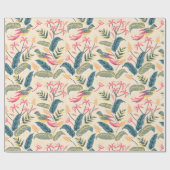 Erstaunliches Blumenmuster Geschenkpapier (Flach)
