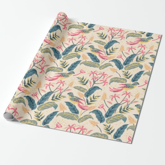 Erstaunliches Blumenmuster Geschenkpapier (Ungerollt)