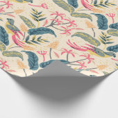 Erstaunliches Blumenmuster Geschenkpapier (Ecke)