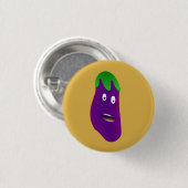 Erstaunliches Eggplant von Kenneth Yoncich Button (Vorne & Hinten)