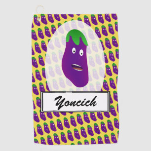 Erstaunliches Eggplant von Kenneth Yoncich Golfhandtuch