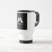Erstaunliches Leben Monochrom A Logo Reisebecher (VorderseiteRechts)
