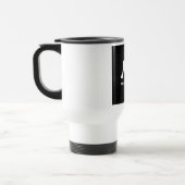 Erstaunliches Leben Monochrom A Logo Reisebecher (Links)