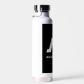 Erstaunliches Leben Monochrom A-Logo Trinkflasche (Rechts)