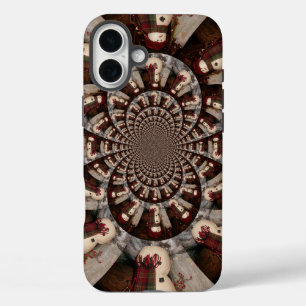Erstaunliches Schneemann-Kaleidoskop   Intrigante  iPhone 16 Plus Hülle