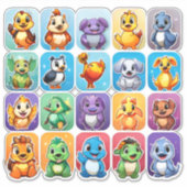 Erstaunliches Set von Aufklebern an Cartoon Aufkleber (Vorderseite)