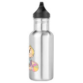 Erstaunter Junge Illustration Edelstahlflasche (Rechts)