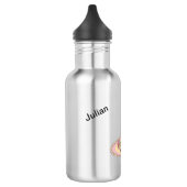 Erstaunter Junge Illustration Edelstahlflasche (Links)