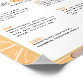 Erste 100 Foods Baby Weaning Poster (Ecke)