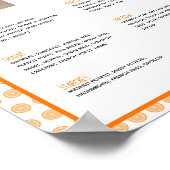 Erste 100 Foods Boy Baby Weaning Poster (Ecke)