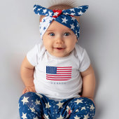 Erste 4. Juli Amerikanische Flag US Flagge Baby Strampler