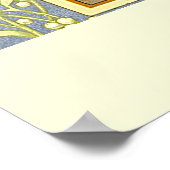 Erste 4 Zeilen Sonnet # 11 von Shakespeare Poster (Ecke)