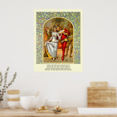 Erste 4 Zeilen Sonnet # 11 von Shakespeare Poster (Küche)