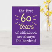 Erste 60 Jahre Kindergrußkarte Karte (Gelbe Blume)