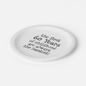 Erste 60 Jahre Papierplatte für Kinder Pappteller (Schrägansicht)