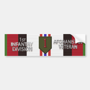 Erste Abteilung Infanterie Afghanistan Veteran Autoaufkleber