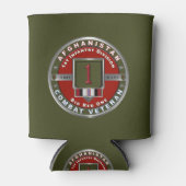 Erste Abteilung Infanterie Afghanistan Veteran Dosenkühler (Vorderseite)