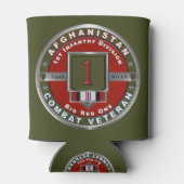 Erste Abteilung Infanterie Afghanistan Veteran Dosenkühler (Rückseite)