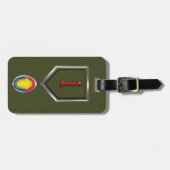 Erste Abteilung Infanterie Gepäckanhänger (Vorderseite horizontal)