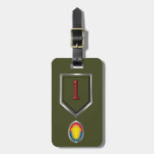 Erste Abteilung Infanterie Gepäckanhänger (Vorderseite vertikal)