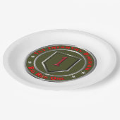 Erste Abteilung Infanterie Pappteller (Schrägansicht)