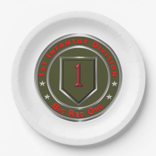 Erste Abteilung Infanterie  Pappteller (Vorderseite)