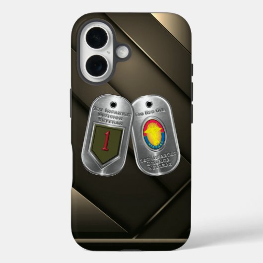 Erste Abteilung Infanterie Veteran Case-Mate iPhone Hülle (Rückseite)