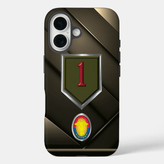 Erste Abteilung Infanterie Veteran Case-Mate iPhone Hülle (Rückseite)