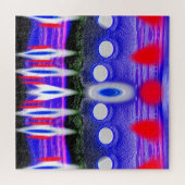 Erste Alien-Invasion-Kunst Puzzle (Horizontal)