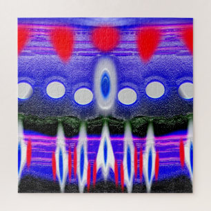 Erste Alien-Invasion-Kunst Puzzle