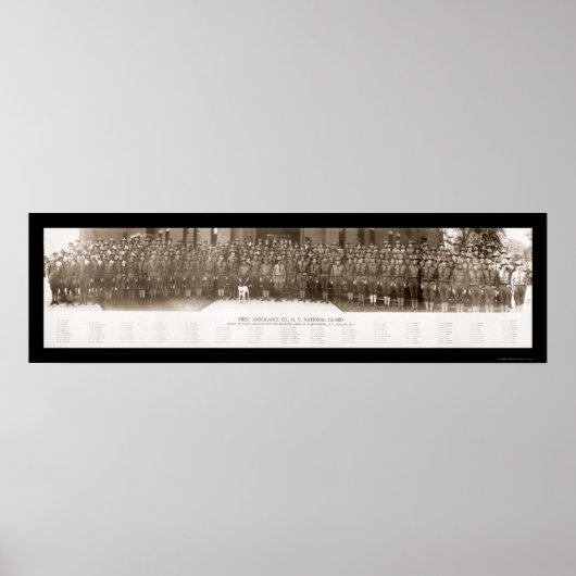 Erste Ambulance Company Foto 1917 Poster (Vorne)